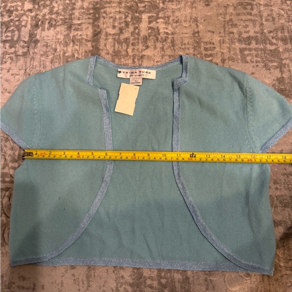 Trina Turk Cashmere Blend Open Front Cardigan - Picture 7 of 9